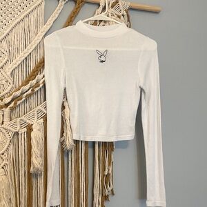 PLAYBOY White Long Sleeve Tee